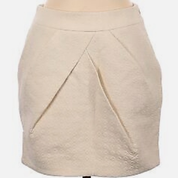 Forever 21 Ivory Textured Mini Skirt Sz XS - Picture 17 of 17